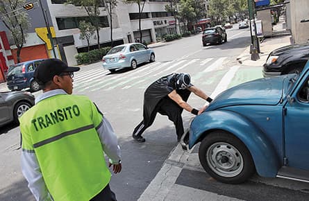 Meet Peatónito, the masked crusader in the war against reckless motorists