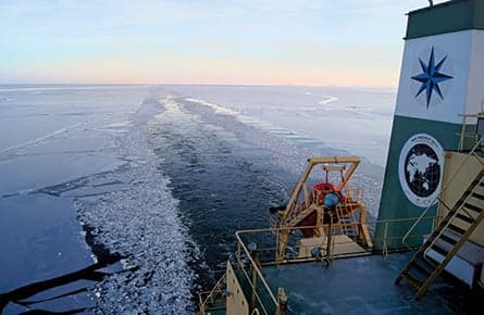 Frozen out of Arctic shipping