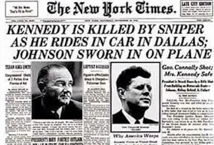 Front-page gallery: Nov. 22, 1963
