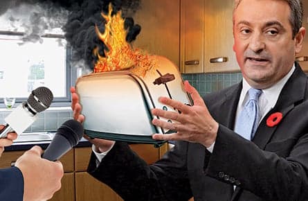 Your house is on fire? Paul Calandra is here to 'help'