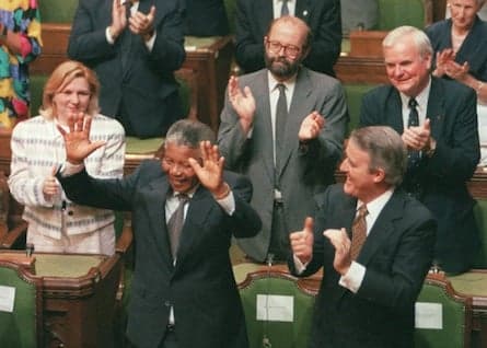 Nelson Mandela: 'Our common victory, the victory of democracy and non-racialism, is within our grasp'