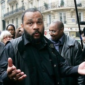 Footballer struck out with French comedian's salute