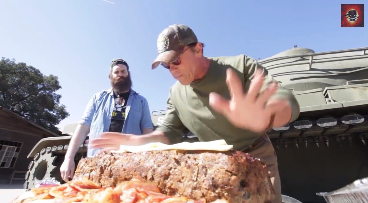 The Schwarzenegger Steak & Egger sandwich