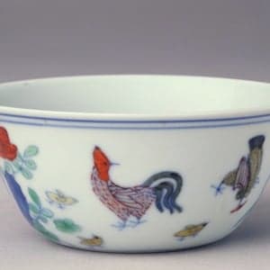 A beautiful cup, its Chinese imperial owner, and chickens