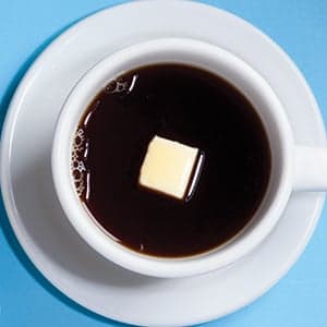 A Bulletproof coffee, with extra butter