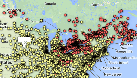 Mapped: Just how big is the new Burger King and Tim Hortons frontier?