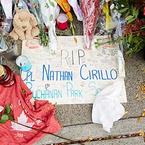 Photos: Tokens of remembrance for Cpl. Nathan Cirillo