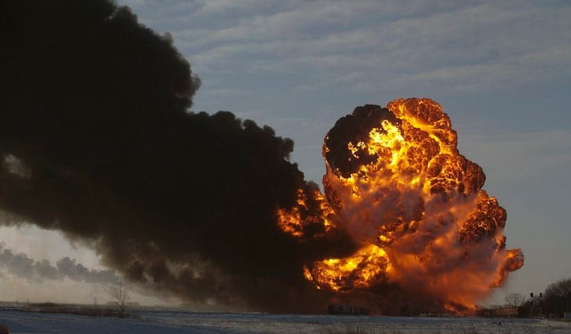 So it turns out Bakken oil is explosive after all