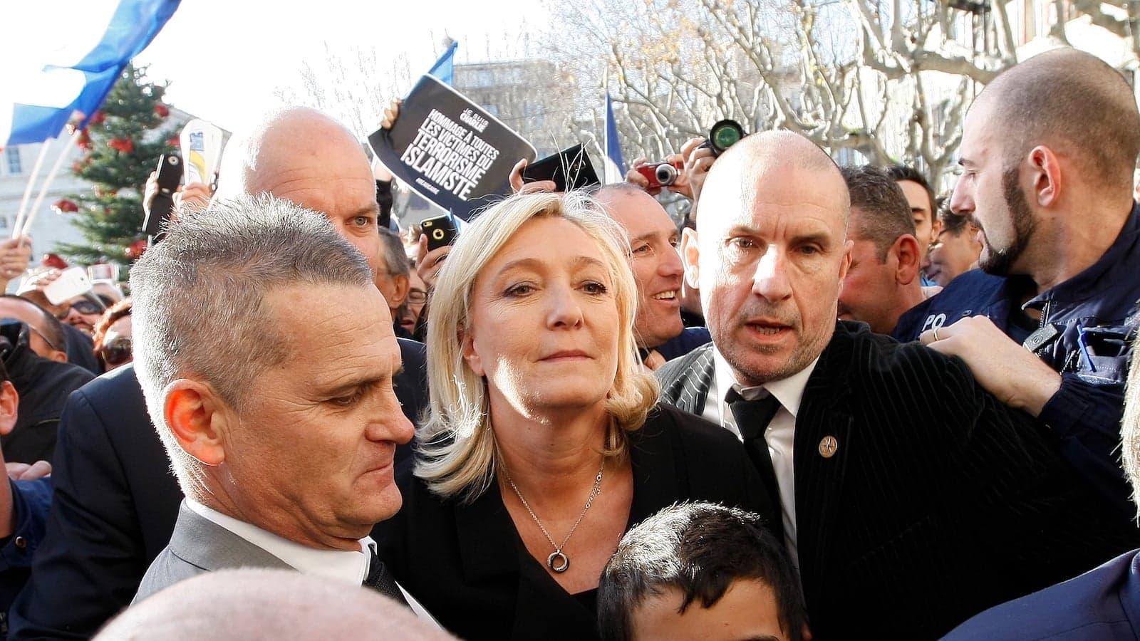 France's other rally: Triumphant, and foreboding