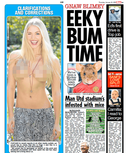 Newsmaker of the day: The Page 3 girl