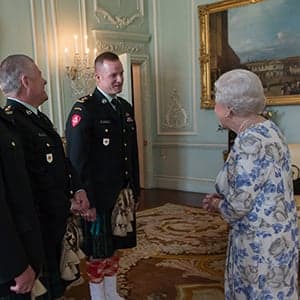 The Queen meets with Cpl. Nathan Cirillo's regiment