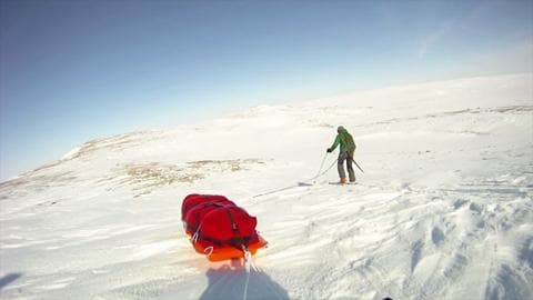 What it feels like to kite-ski in the Northwest Territories