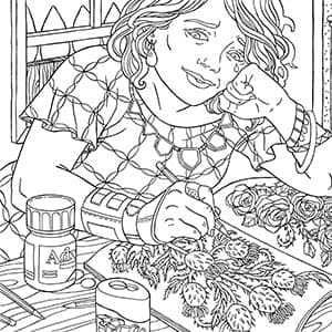 Colouring books for Christmas? Make sure to warm up!