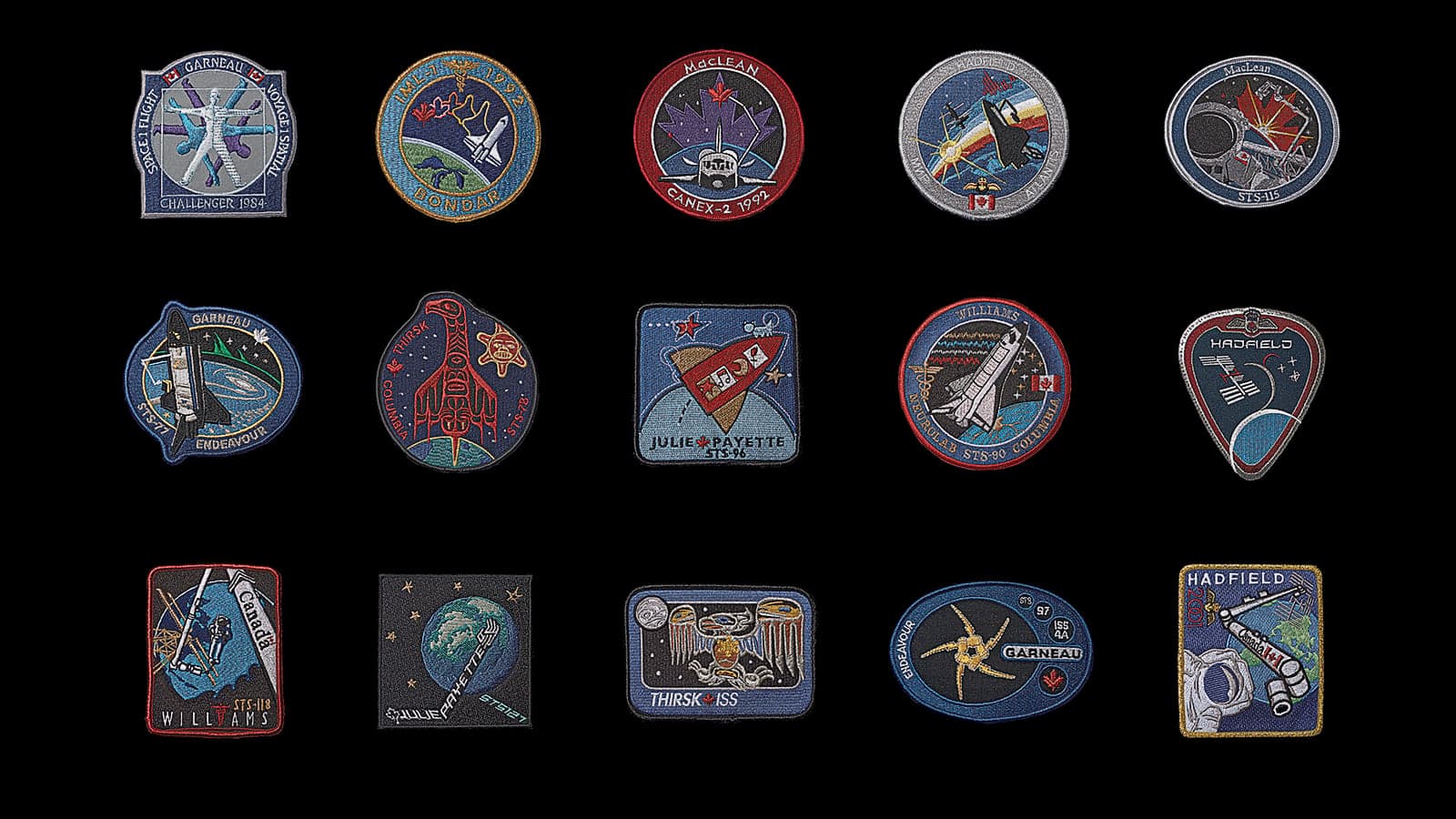 Patch work: Badges of honour for Canada's space explorers