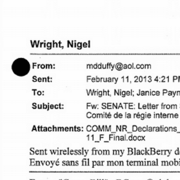 Nigel Wright's e-mails have been made public. Read them here.