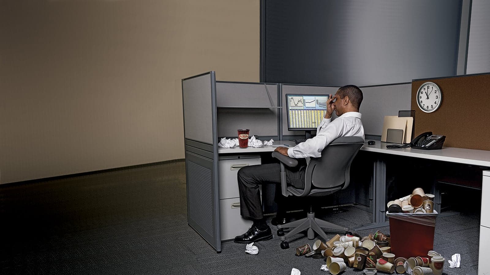 Working hard, hardly working