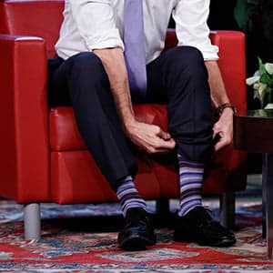 Justin Trudeau's socks appeal