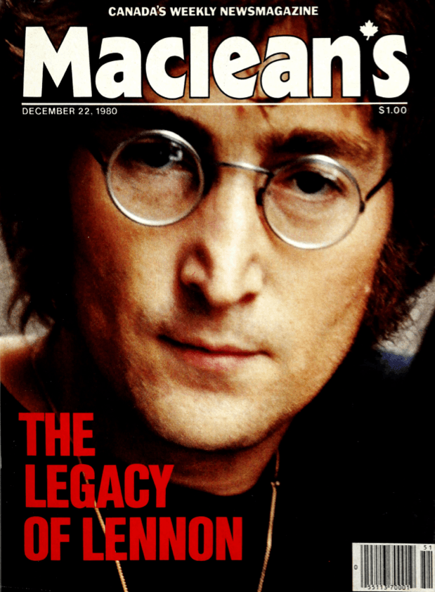 From Maclean's, Dec. 1980: The legacy of Lennon