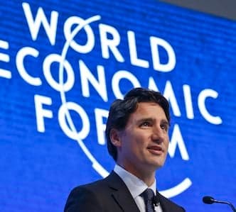 Justin Trudeau tells the world's richest men about gender equality