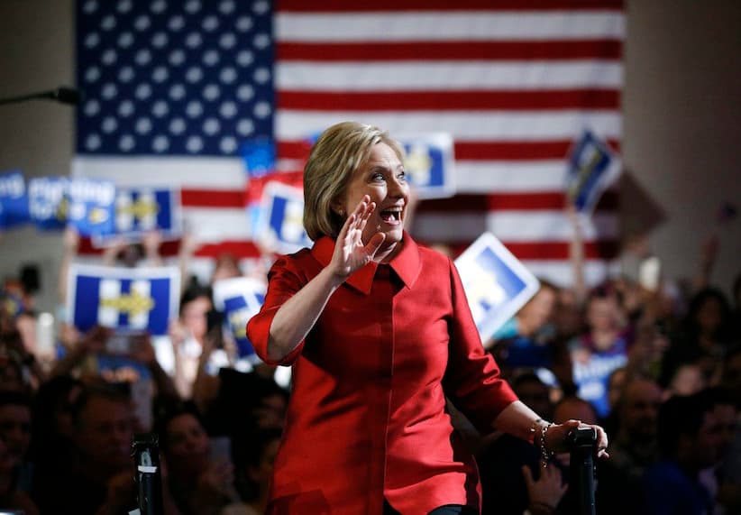 On a big primary day, Clinton and Trump keep frontrunner status
