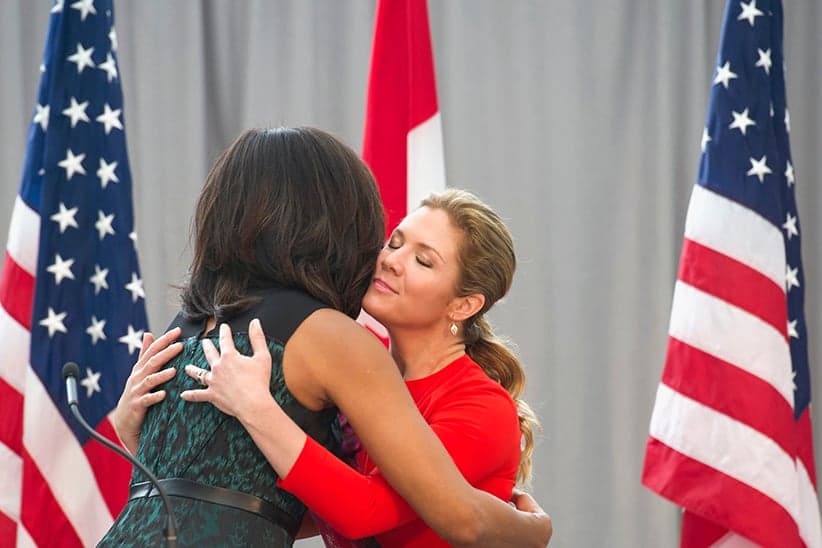 Photos: Michelle Obama and Sophie Grégoire-Trudeau hit it off