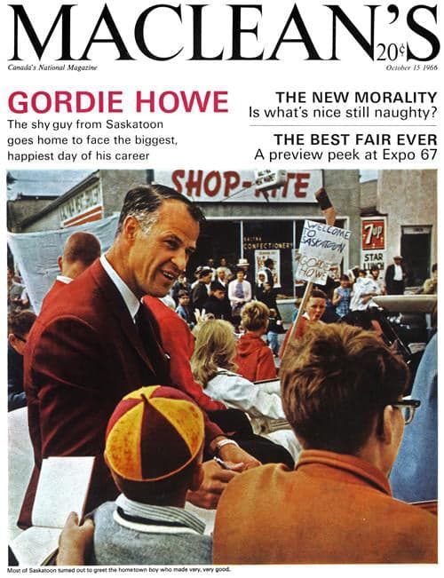 From the archives: Gordie's return to Saskatoon in 1966
