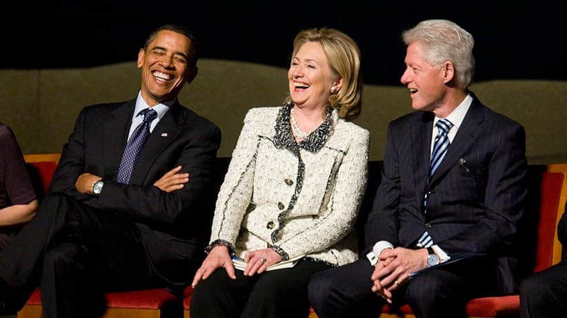 The long, often ugly relationship between Clintons and Obamas