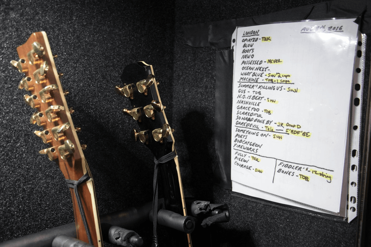 An analysis of the Tragically Hip's final set lists