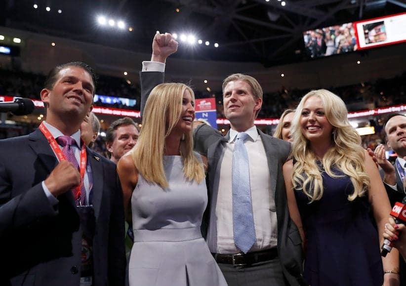The Trump kids shine at centre stage