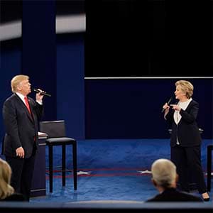 An angry, undignified Trump-Clinton debate