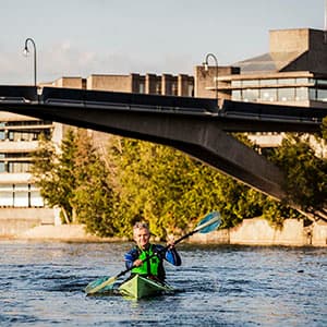 Leo Groarke: Trent president and expert kayaker
