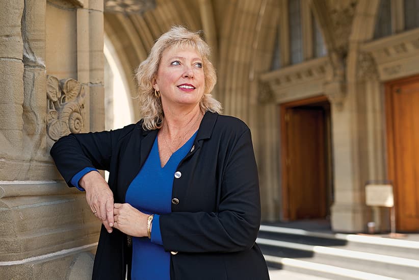 The first woman in the Tory leadership race