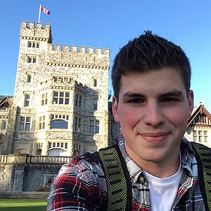 Royal Roads student Lucas Wilson