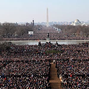 How many people will attend Donald Trump's inauguration?