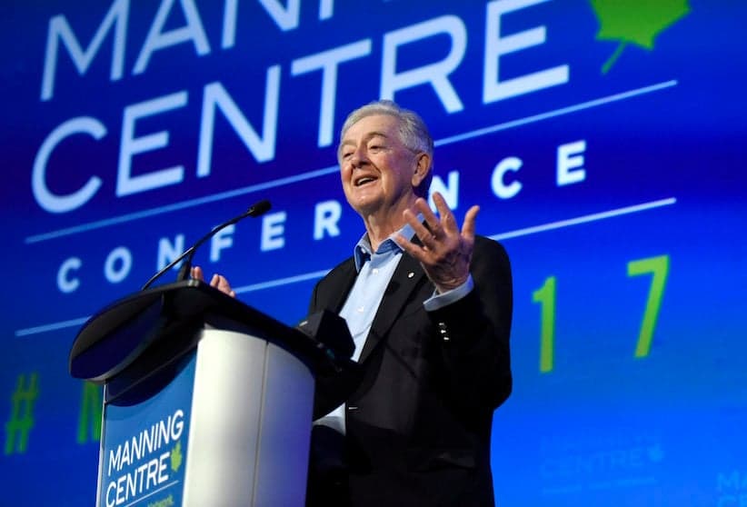 As the party veers right, Preston Manning takes centre stage
