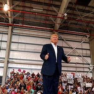Donald Trump's "fake news" is the real news at Florida rally