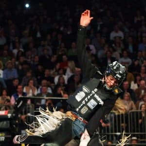 With a star's death, rodeo meets its NFL moment