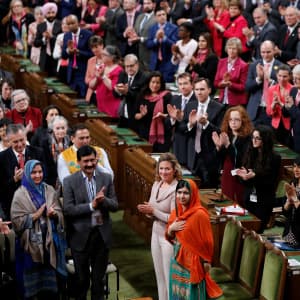 The powerful presence of Malala Yousafzai