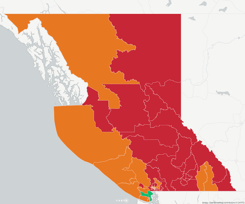 B.C. Election 2017: How the electoral map changed