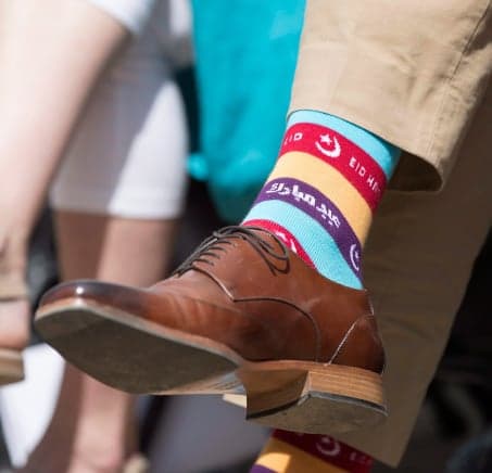 Justin Trudeau's feet should be in these socks in 2018