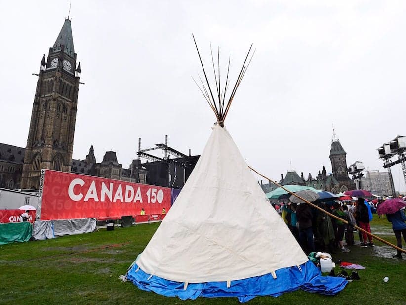 'Home on native land' on Parliament Hill