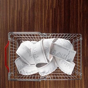 Why cash register receipts keep getting longer and longer and longer...