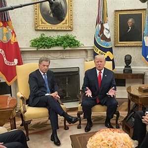 Donald Trump gets close to sanity—physically, that is
