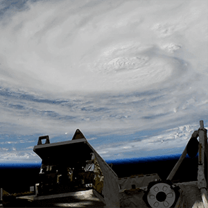 Hurricane Harvey captured from outer space