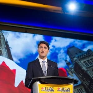 Justin Trudeau: Look for the union label