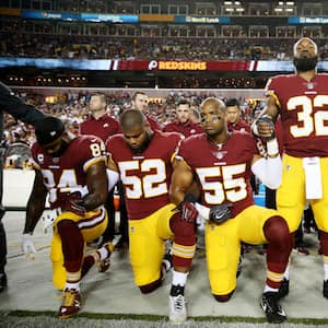 To sit or stand? It's Sunday night in the NFL.