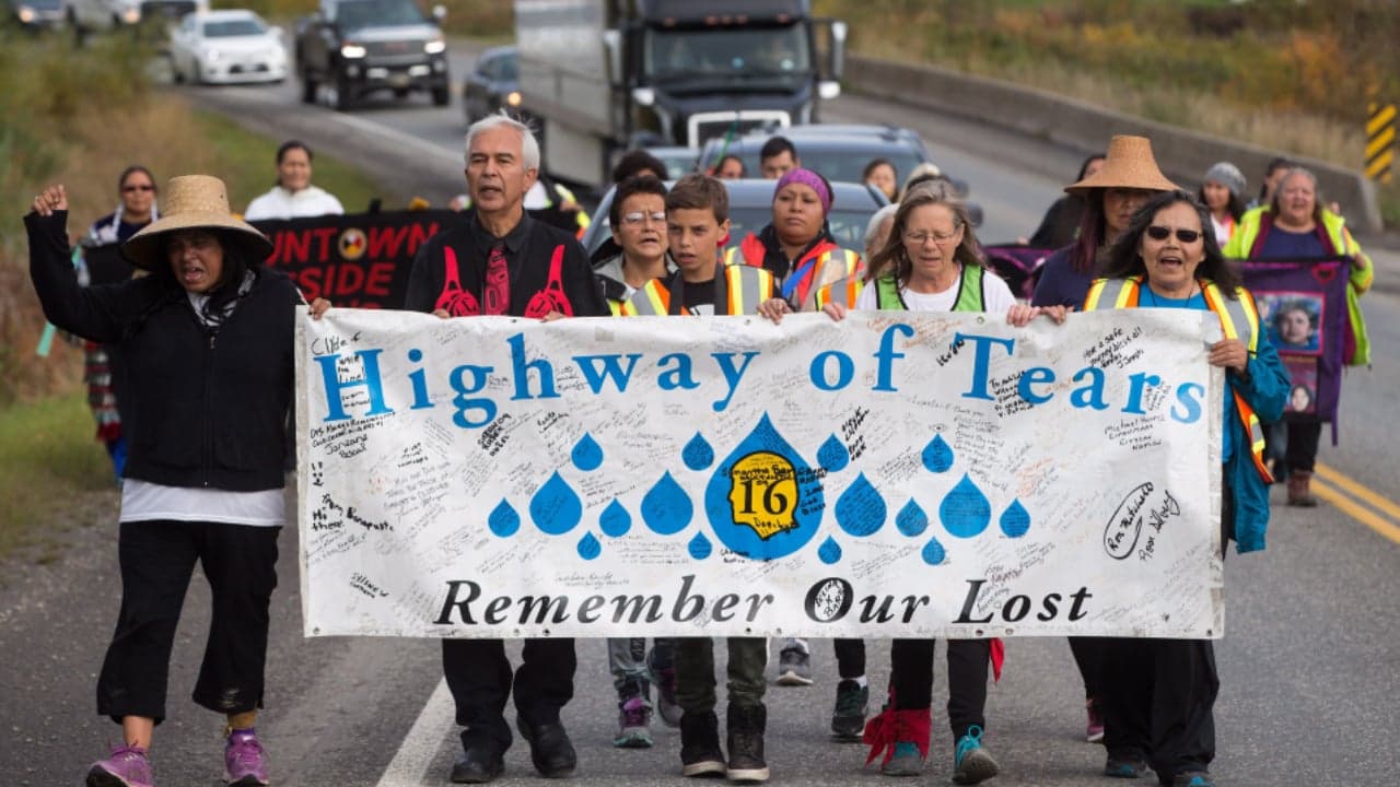 MMIW: Families walk to inquiry hearing on the Highway of Tears