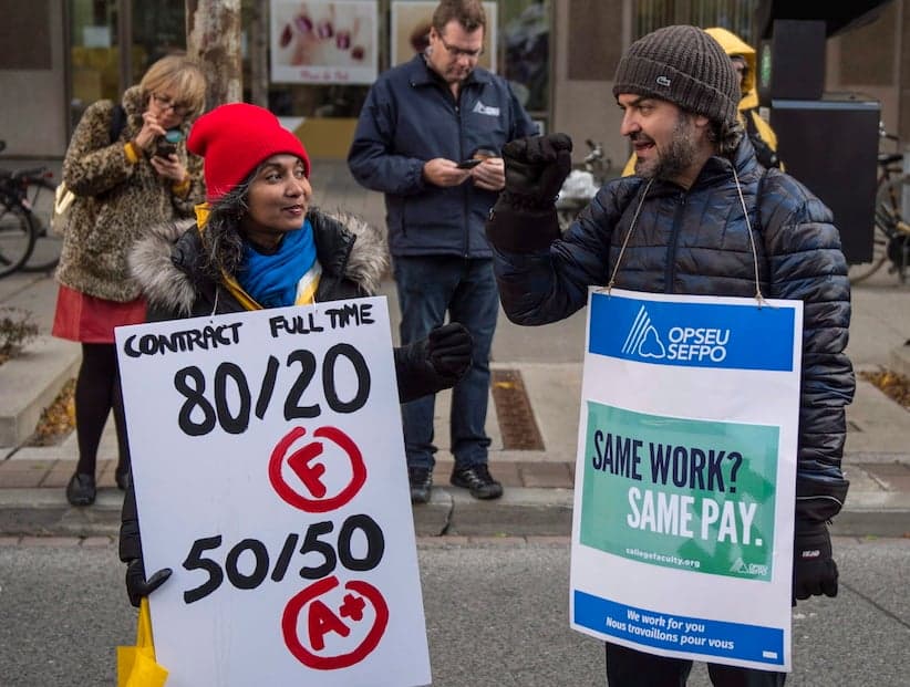 What it's like to be an under-paid Ontario college instructor