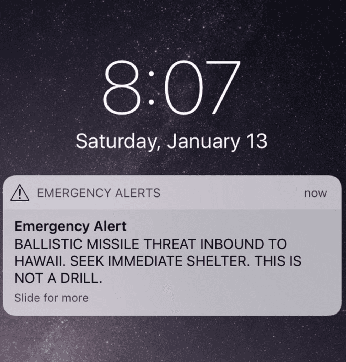 Hawaii sends 'ballistic missile threat' message by mistake