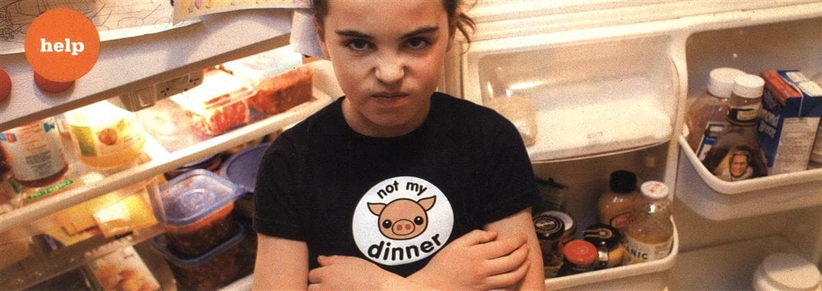 Militant 7-year-old vegetarians